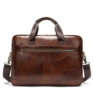 Sac Porte Document Homme Marron