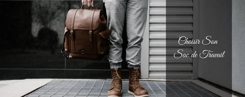 Sac sales cuir travail