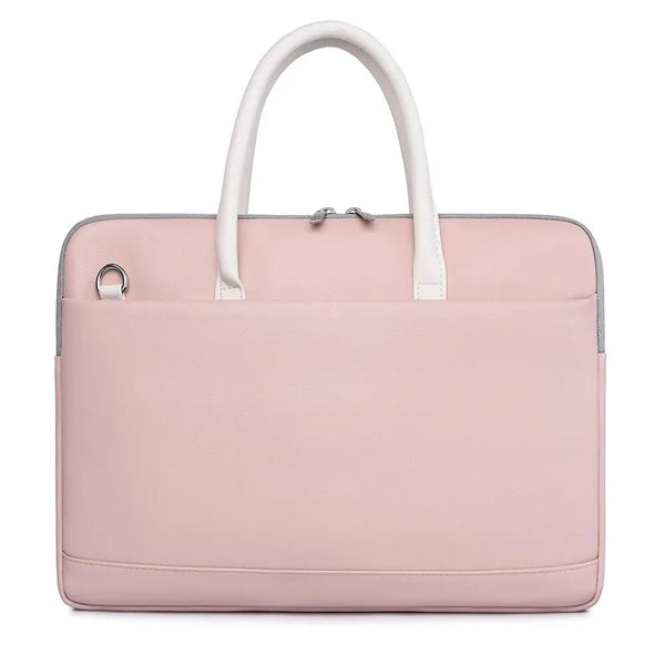 Sac à main,Porte documents d'ordinateur pour femmes, sac d'ordinateur,  organisateur de documents d'affaires, sac à - Type Pink M