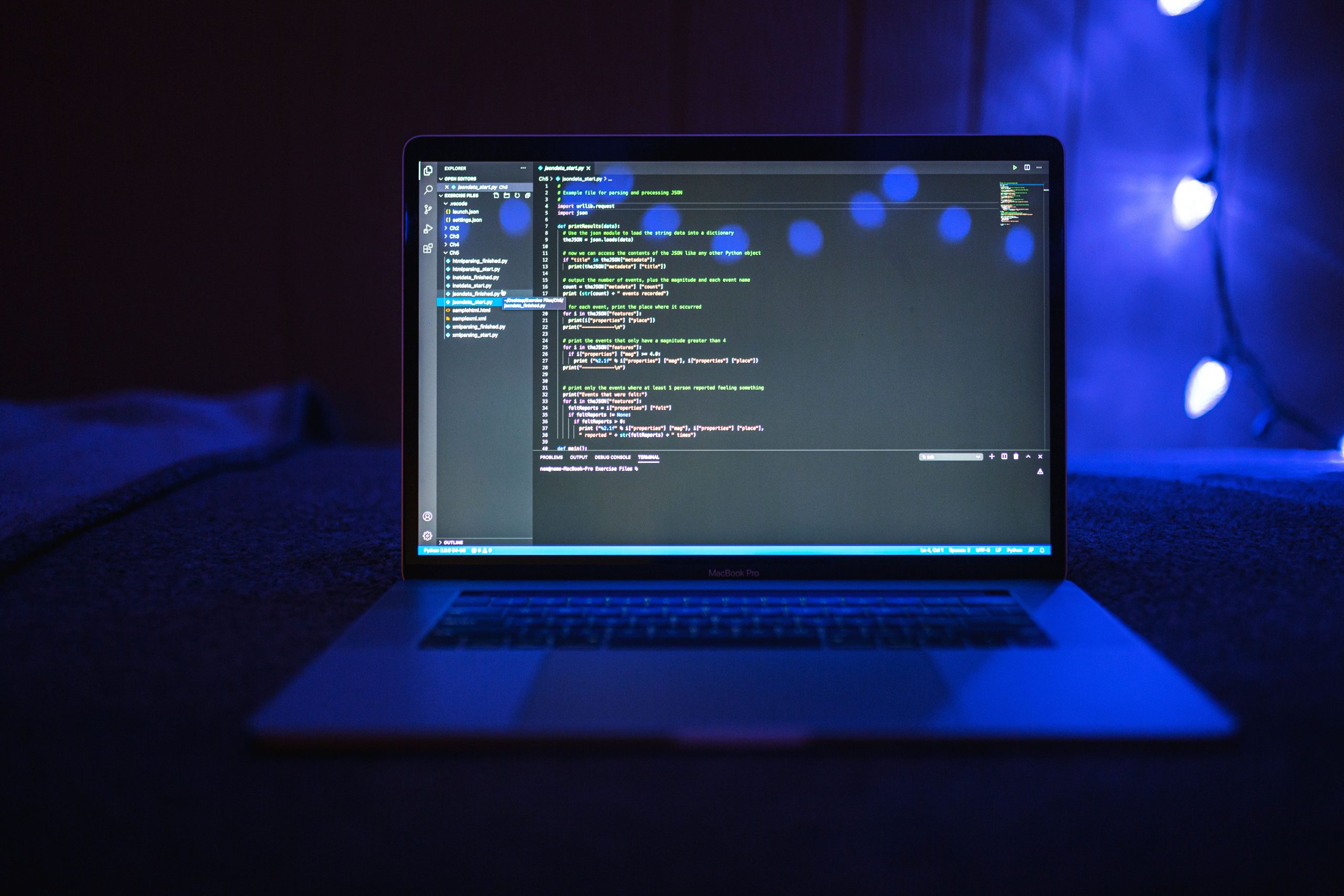 Écran portable avec code et éclairage bleu tech